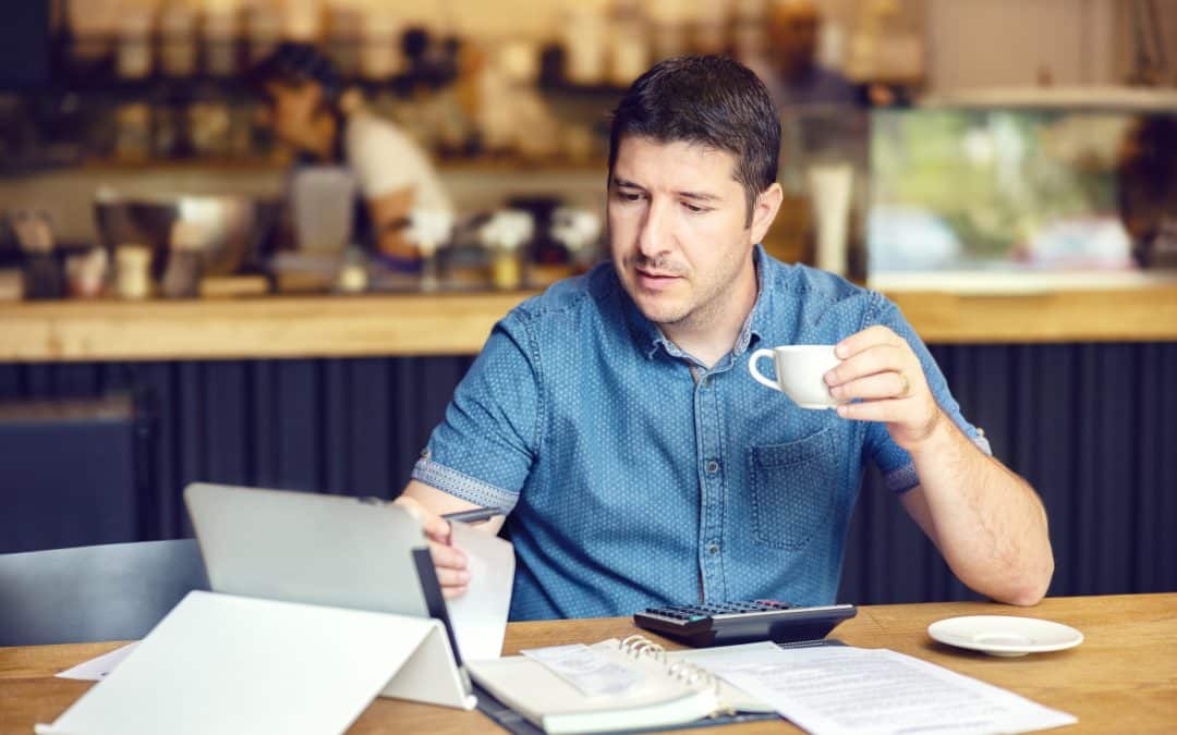 Trucking Company Owner working on business plan