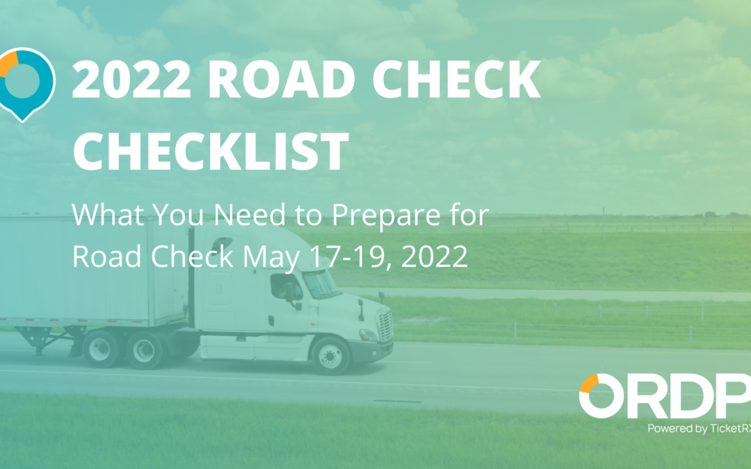 road check prep list 2022